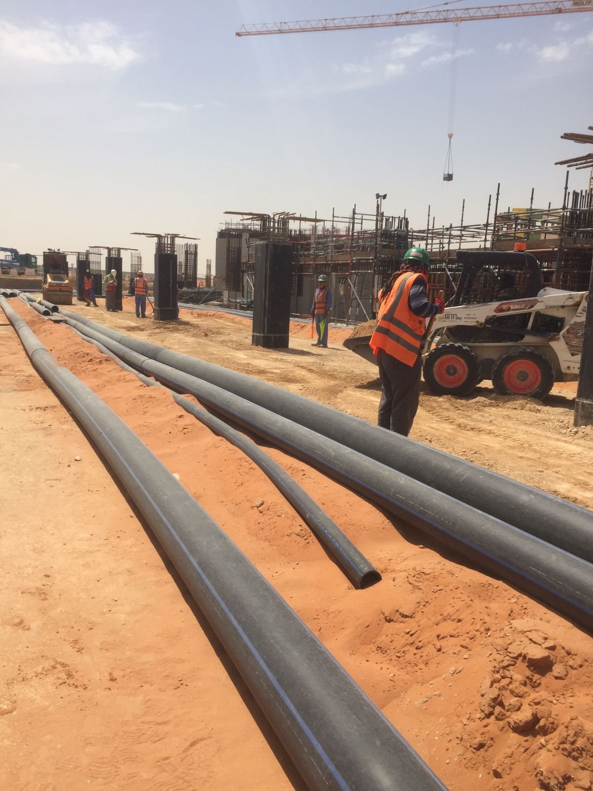 Pipeline sections laid out at Neom City